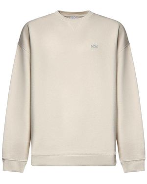 Loewe Cotton Sweatshirt With Logo - White