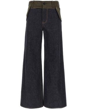 Sacai Denim Trousers Jeans - Blue
