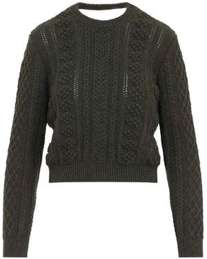 Jil Sander Cable-Knit Jumper - Black