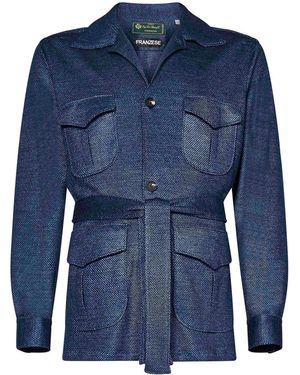 Franzese Collection David Beckham Model Saharan Jacket - Blue