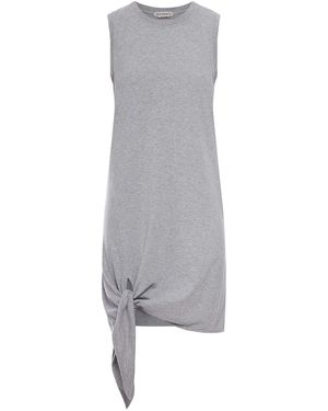 JW Anderson J.W.Anderson Knotted Hem Dress - Grey