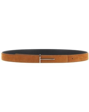 Tom Ford Reversible Belt - White