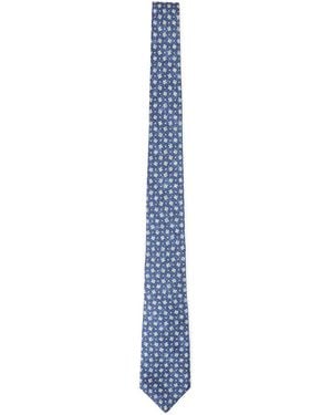 Kiton Silk Tie - Blue