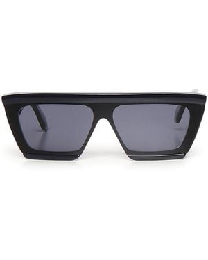 Alaïa Rectangular Acetate Sunglasses - Gray