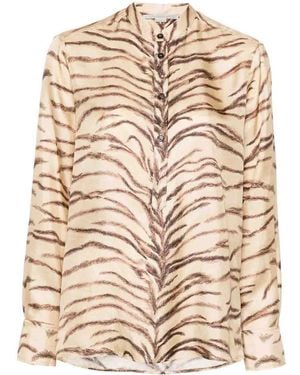 Stella McCartney Tiger-Print Shirt - Natural