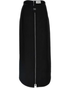 Coperni Long Zip' Skirt - Black