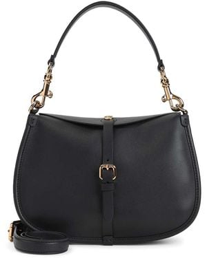 Etro Hobo Leather Crossbody Bag - Black