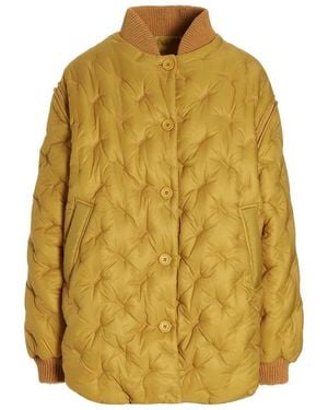 Sherpa Gang Reversible Bomber Jacket - Yellow