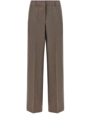Peserico Linen Trousers - Brown