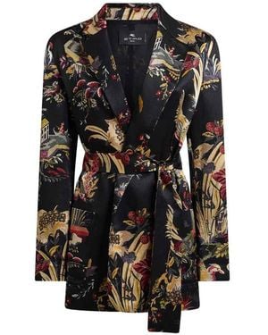 Etro Jacket Printed - Black