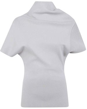 Rick Owens Draped Top - White