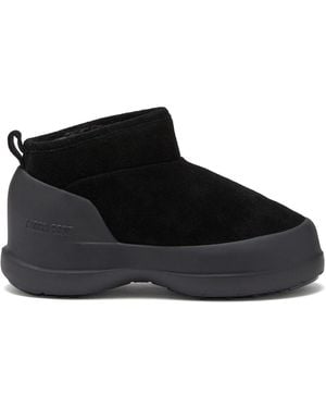 Moon Boot Stivaletto Luna Low Scamosciato - Black