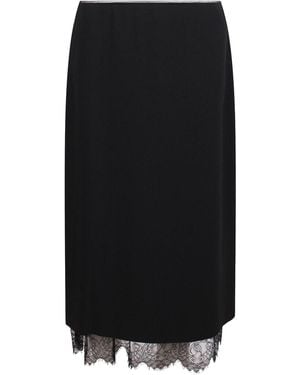 Vince Lace Detail Skirt - Black