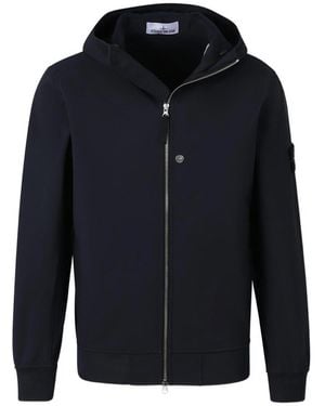 Stone Island Sophisticated Jacket With Hood - Blue
