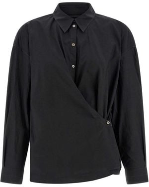 Lemaire 'Straight Collar Twisted' Shirt - Black