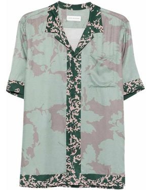 Dries Van Noten Viscose Carltone Shirt - Green