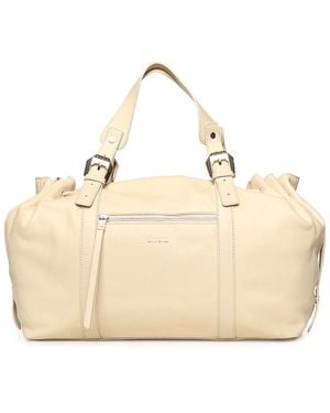BIASIA Leather Handbag - Natural