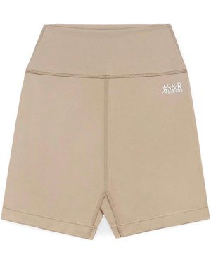 Sporty & Rich Sr Runner Biker Short - Natural