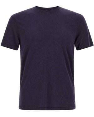 Tom Ford Logo Embroidery T-Shirt - Blue