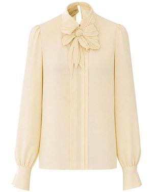 Valentino Garavani Embroidered Shirt - Natural