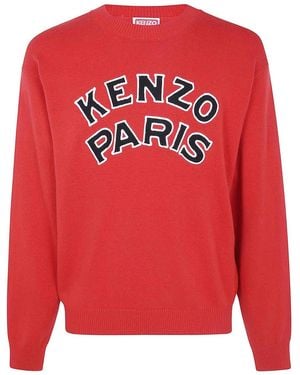 KENZO Paris Emblem Sweater - Red
