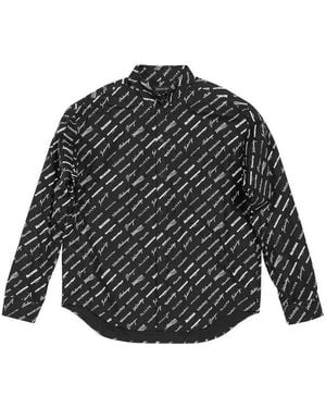 Balenciaga Allover Shirt - Grey
