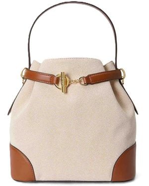Ralph Lauren Blke Md Bckt-Bucket Bag-Medium - Natural