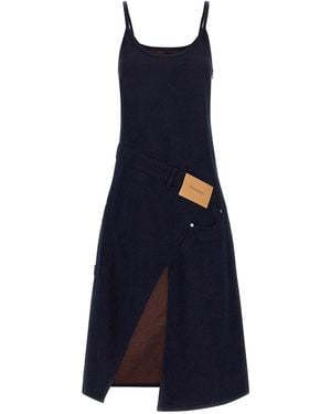 JW Anderson 'Twisted Workwear' Dress - Blue