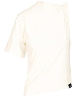 Courreges Asymmetrical T-Shirt - White