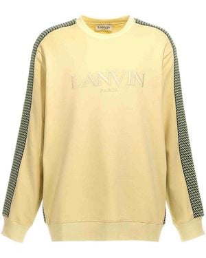 Lanvin Brod Side Curb Sweatshirt - Yellow