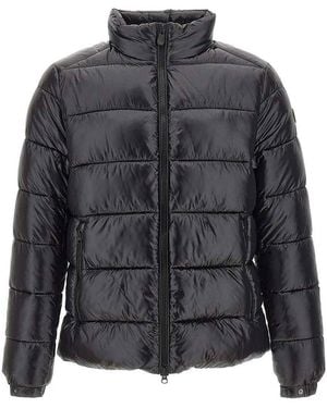 Save The Duck Jobim Lacquer-Effect Down Jacket - Gray