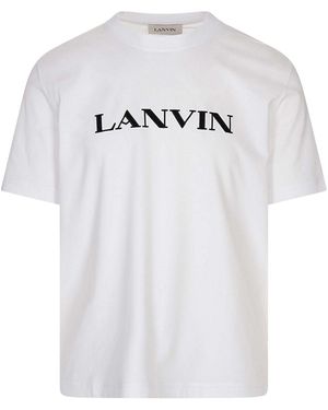 Lanvin Cotton T-Shirt With Logo - White