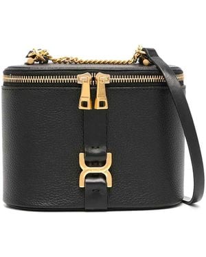 Chloé Mini Marcie Vanity Bag With Chain - Black