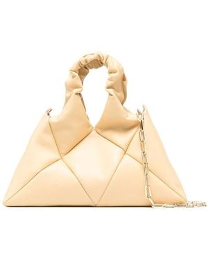 RECO Didi Quilted Leather Tote Bag - Natural