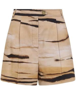 Elisabetta Franchi Tiger Bermuda - Natural