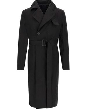Rick Owens Mastodon Trench Coat - Black