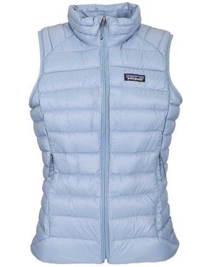 Patagonia Windproof Down Vest Coats Light Blue