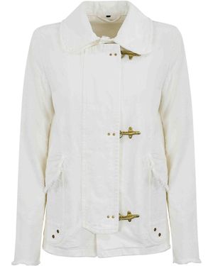 Fay 3-Hook Jacket in Natural | Lyst
