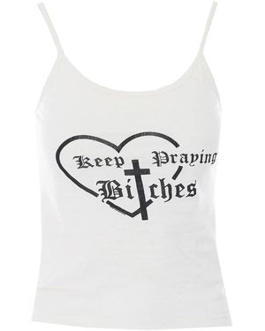 Willy Chavarria Keep Prating Top - White