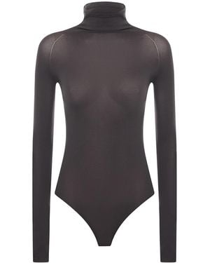 Alaïa High-Neck Second Skin Bodysuit - Blue