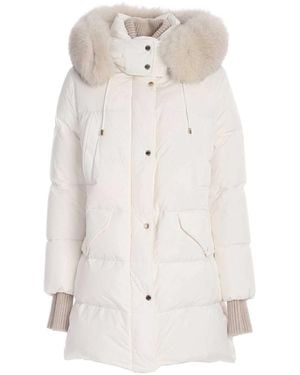 Moorer Parka Down Jacket - White