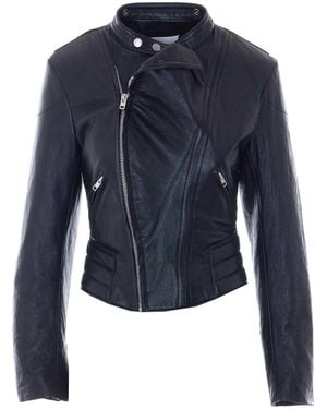 Maison Margiela Leather Jacket - Blue