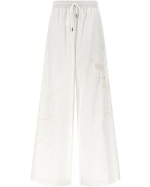 Ermanno Scervino Cotton Casual Pants - White