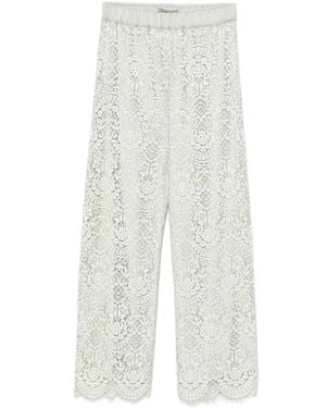 D. EXTERIOR Lace Pants - White