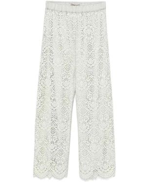 D. EXTERIOR Lace Pants - White