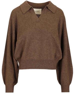 Lisa Yang Katriel Polo Jumper - Brown