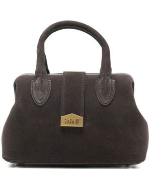 Schell Dark Bag With Handles And Strap - Black