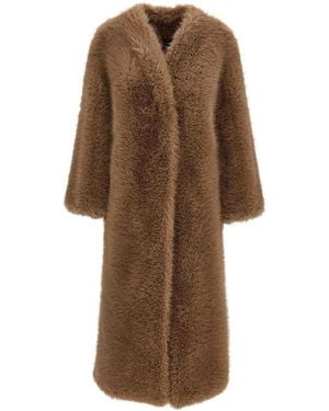 BB COUTURE Biscuit Ecofur Coat - Brown