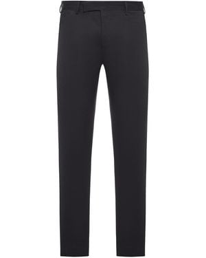 PT Torino Tailored Cotton Pants - Blue