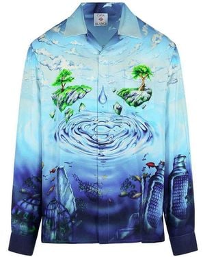 CASABLANCA Lost Atlantis Shirt - Blue